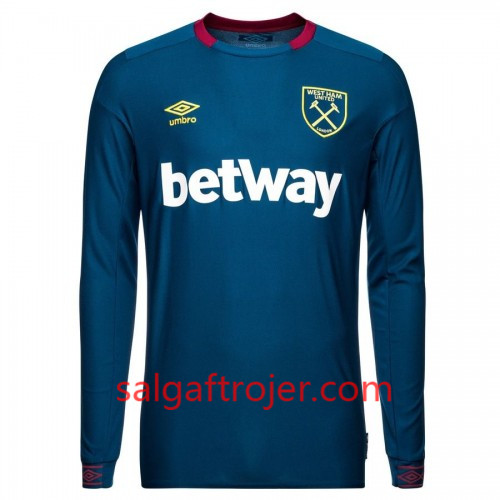 West Ham United Fodboldtrøjer Udebanesæt 2018/19 Langærmet West Ham United Fodboldtrøjer Udebanesæt 2018/19 Langærmet